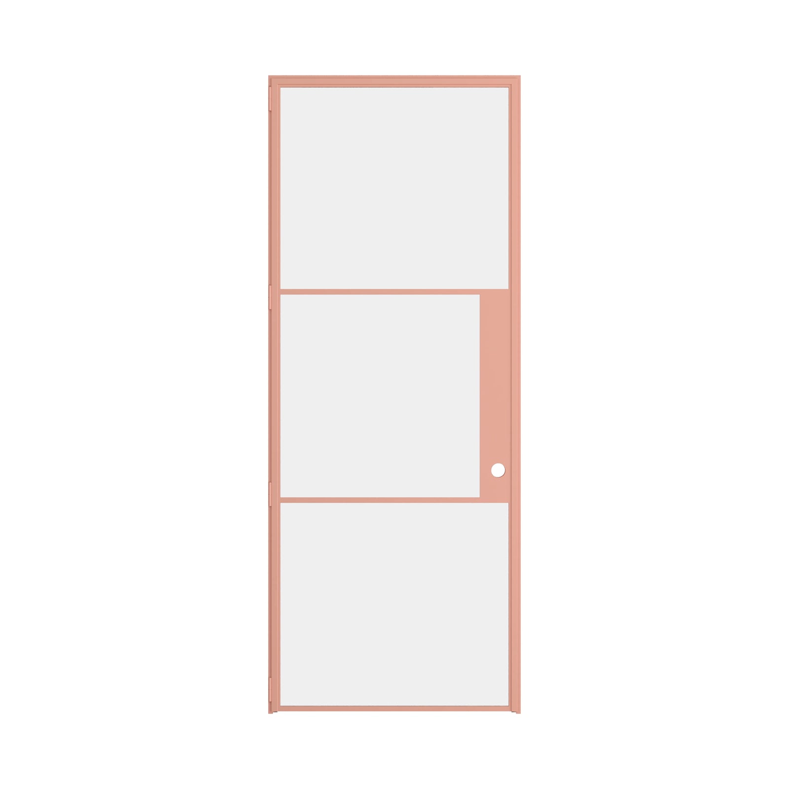 Air 4 Sunset Pink single OTTOSTUMM steel door with narrow sightlines