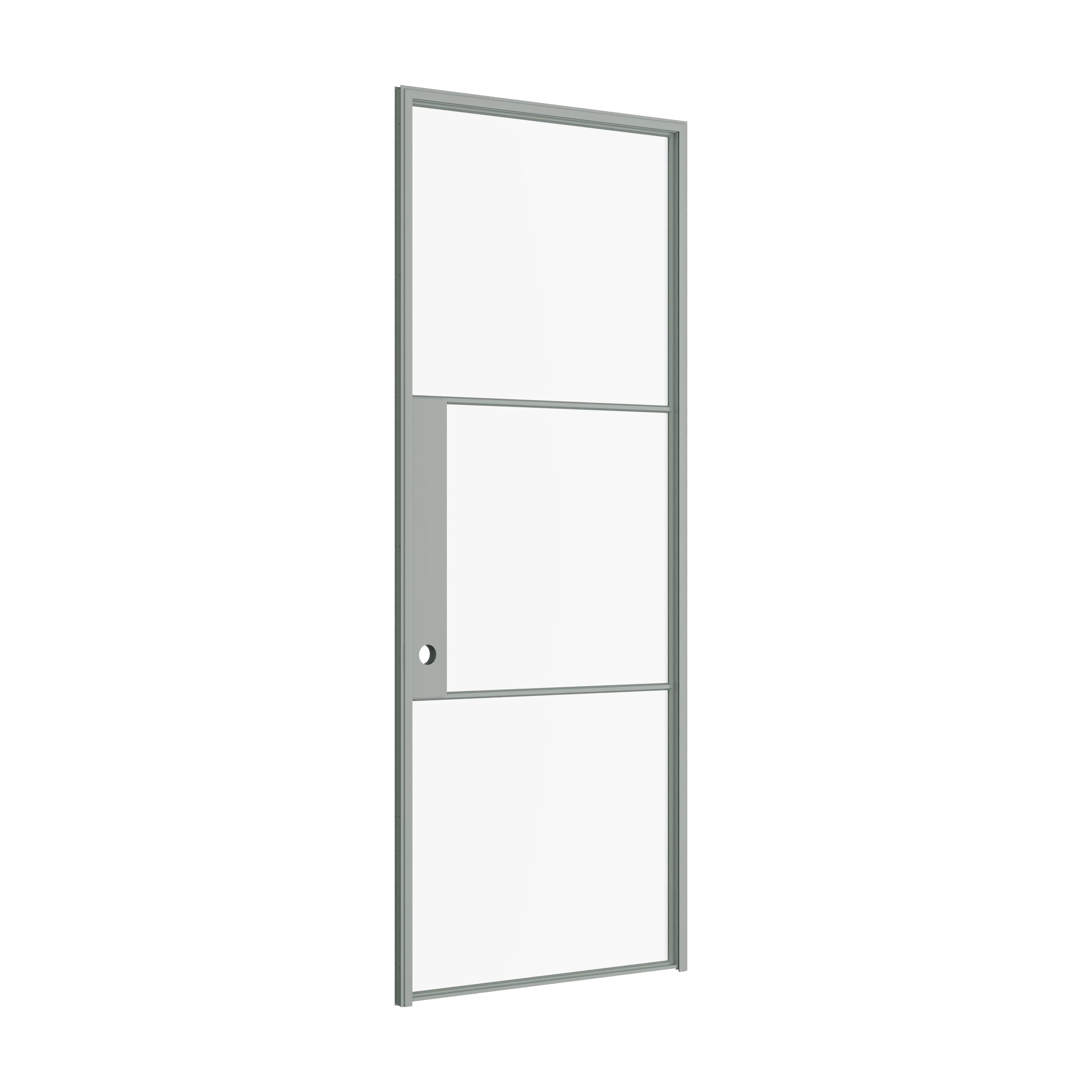 Air 4 architectural single flat door in mint steel with clean lines