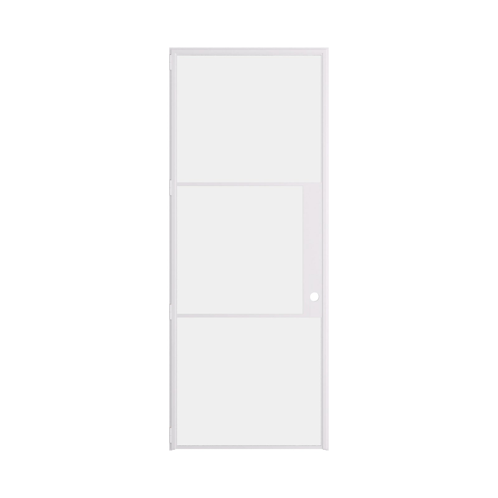 Air 4 modern white steel door with slim sightlines and clean geometry