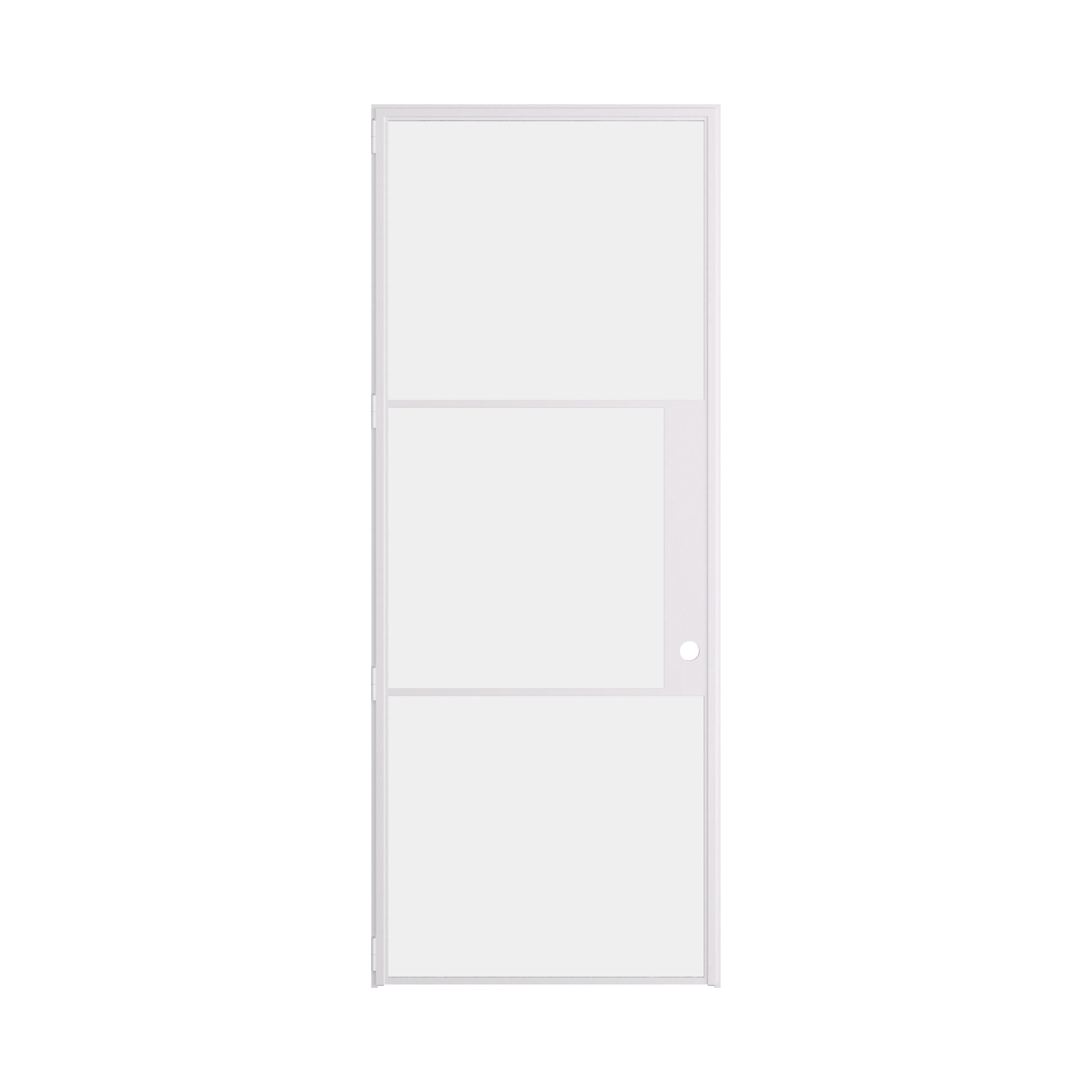 Air 4 modern white steel door with slim sightlines and clean geometry
