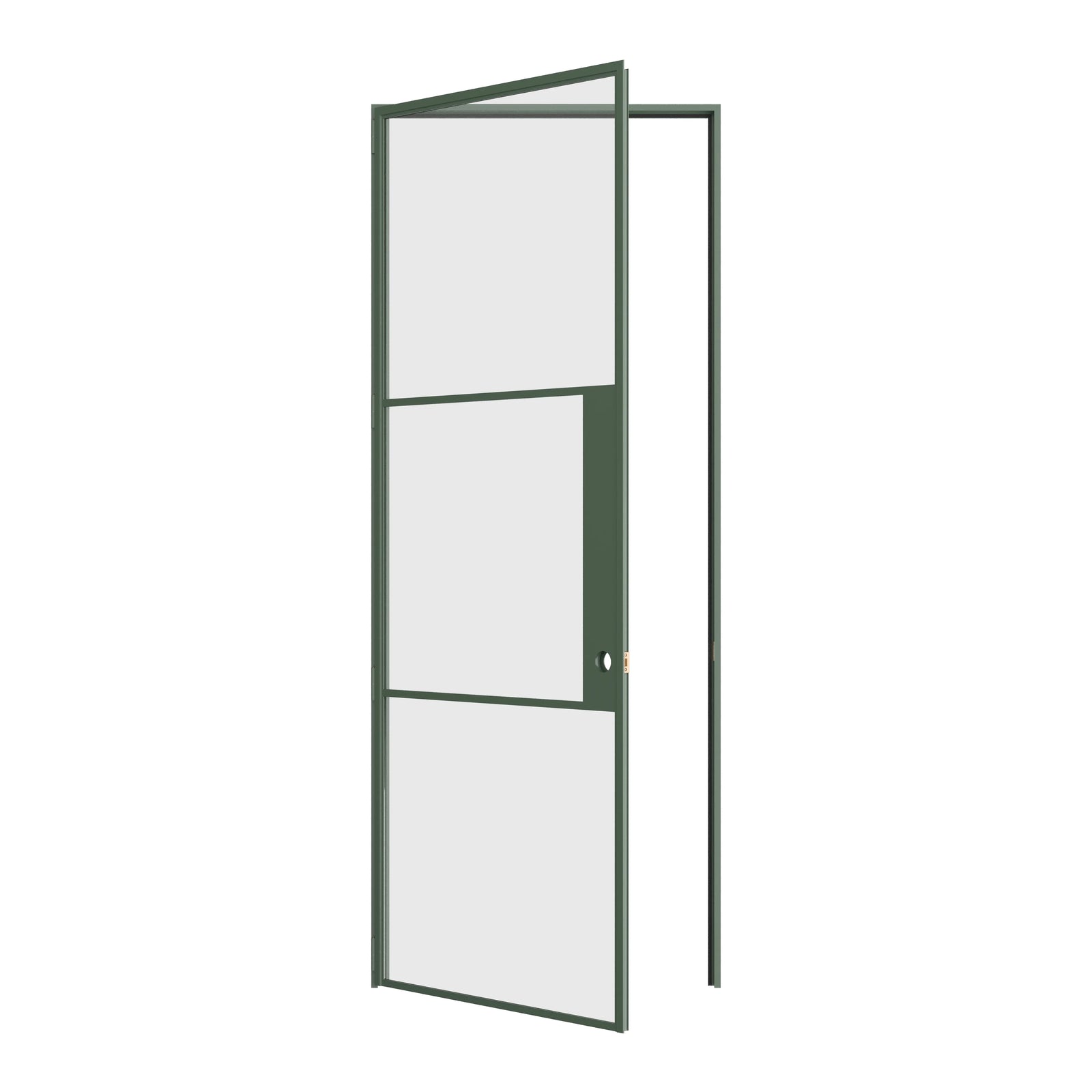 Air 4 modern Angeles Green OTTOSTUMM steel door with narrow muntins