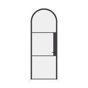Air 4 single full arch steel door with dramatic curved top and slim sightlines