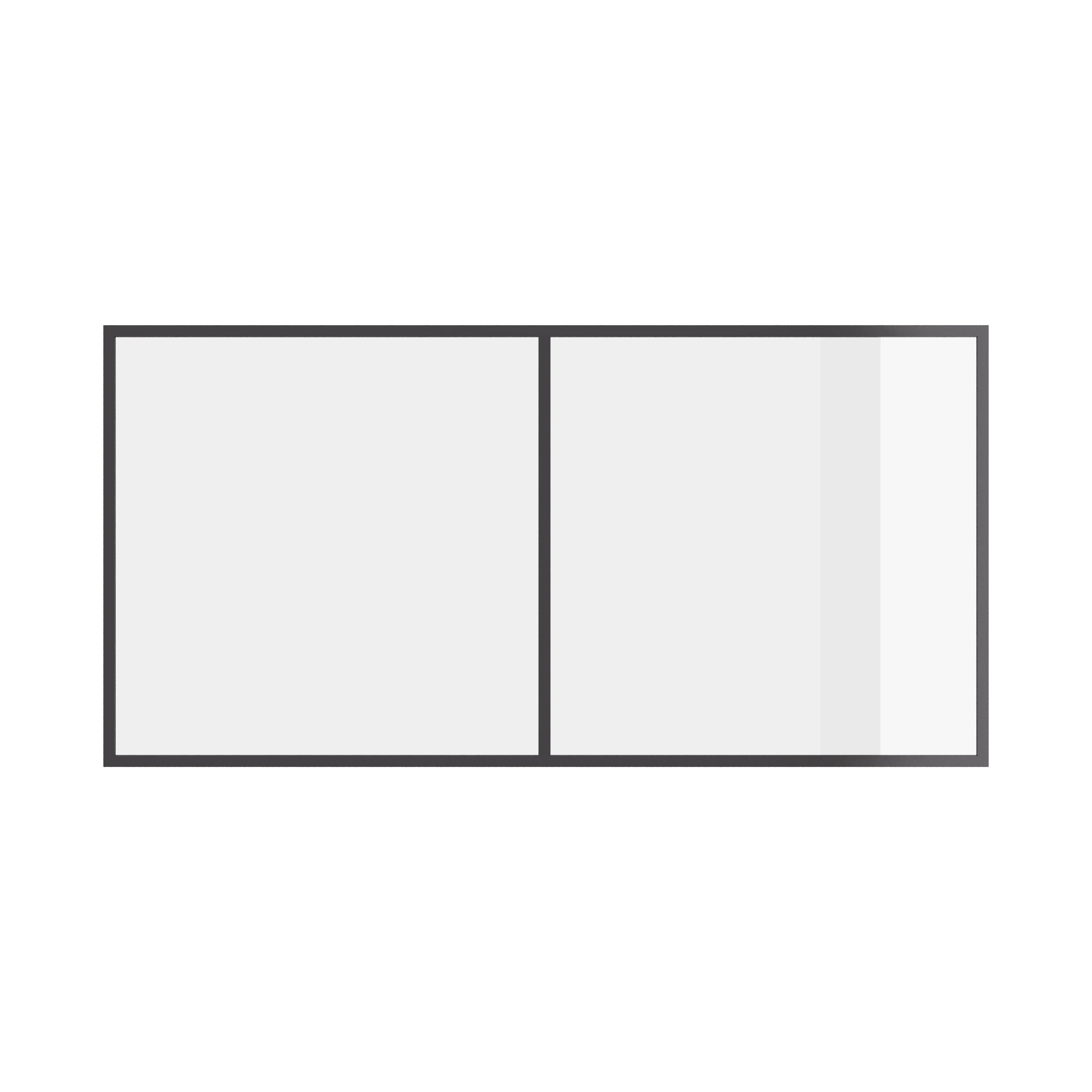 Air 4 flat top interior steel window with clean lines and durable frame