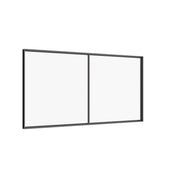 Air 4 rectangular glass window in strong steel frame construction