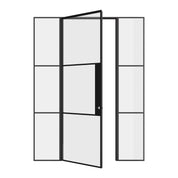Air 4 modular set with single flat door and matching steel side windows
