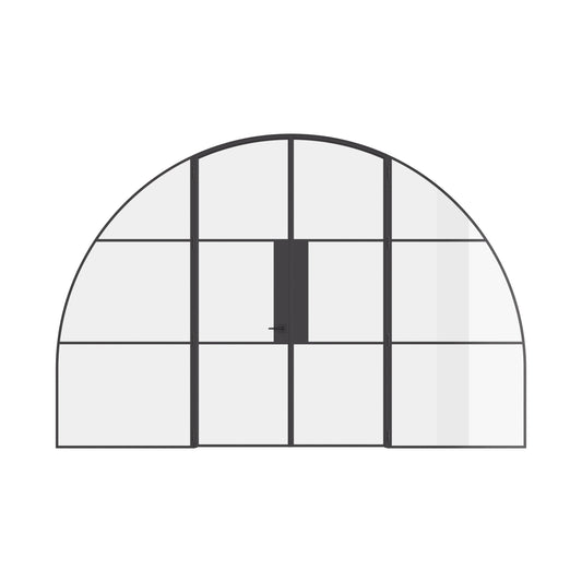 Air 4 Wide Interior with Side Windows - Double Full Arch | Standard Sizes