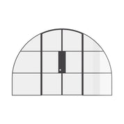 Air 4 wide curved top double doors with tempered glass panes