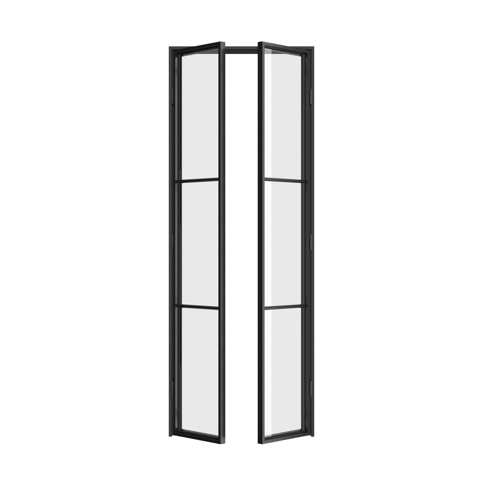 Air 4 pantry double interior steel doors with narrow sightlines