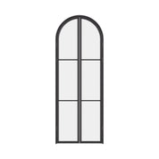 Air 4 double full arch steel pantry doors, galvanized mixed metal and automotive paint
