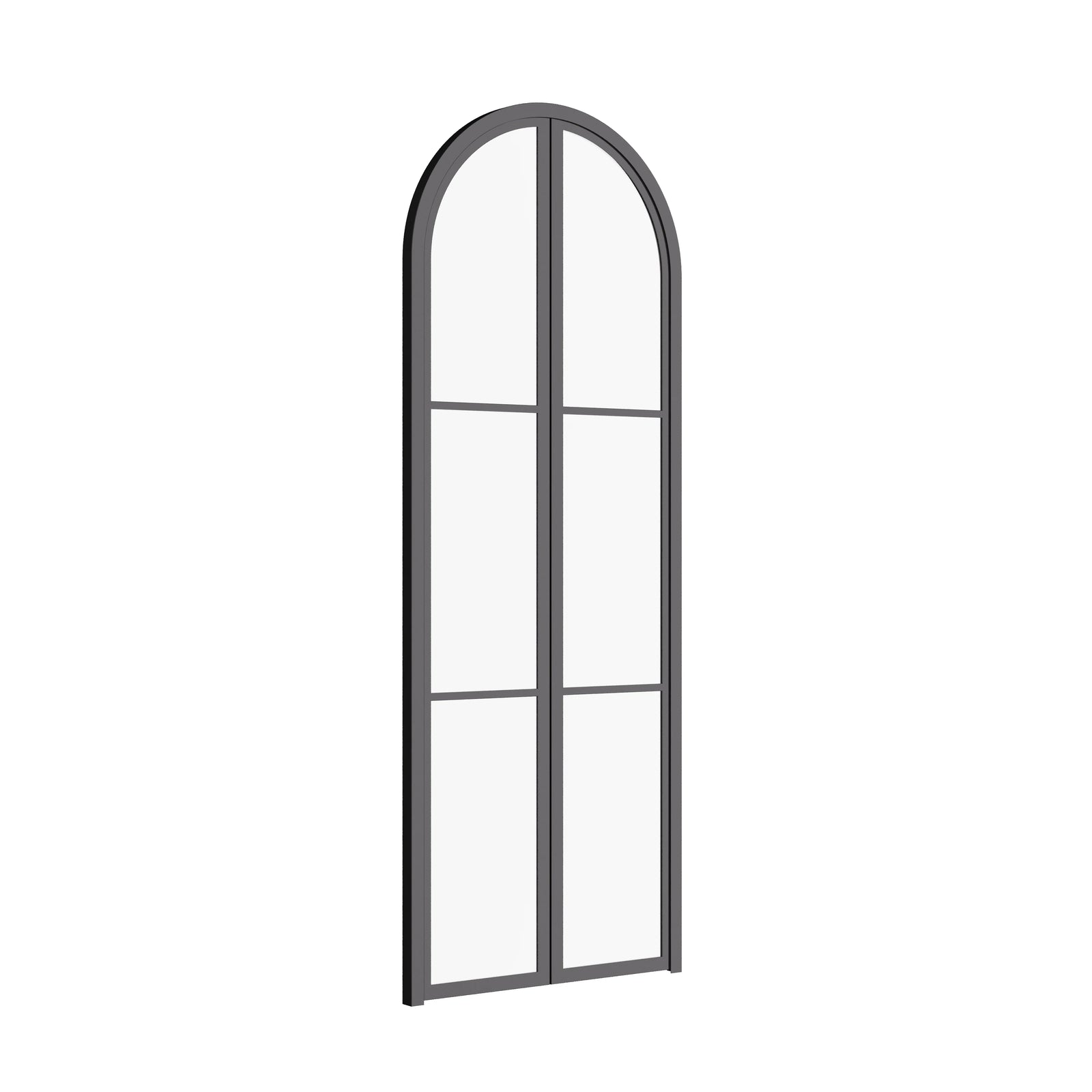 Air 4 double full arch architectural pantry doors, galvanized steel and premium finish