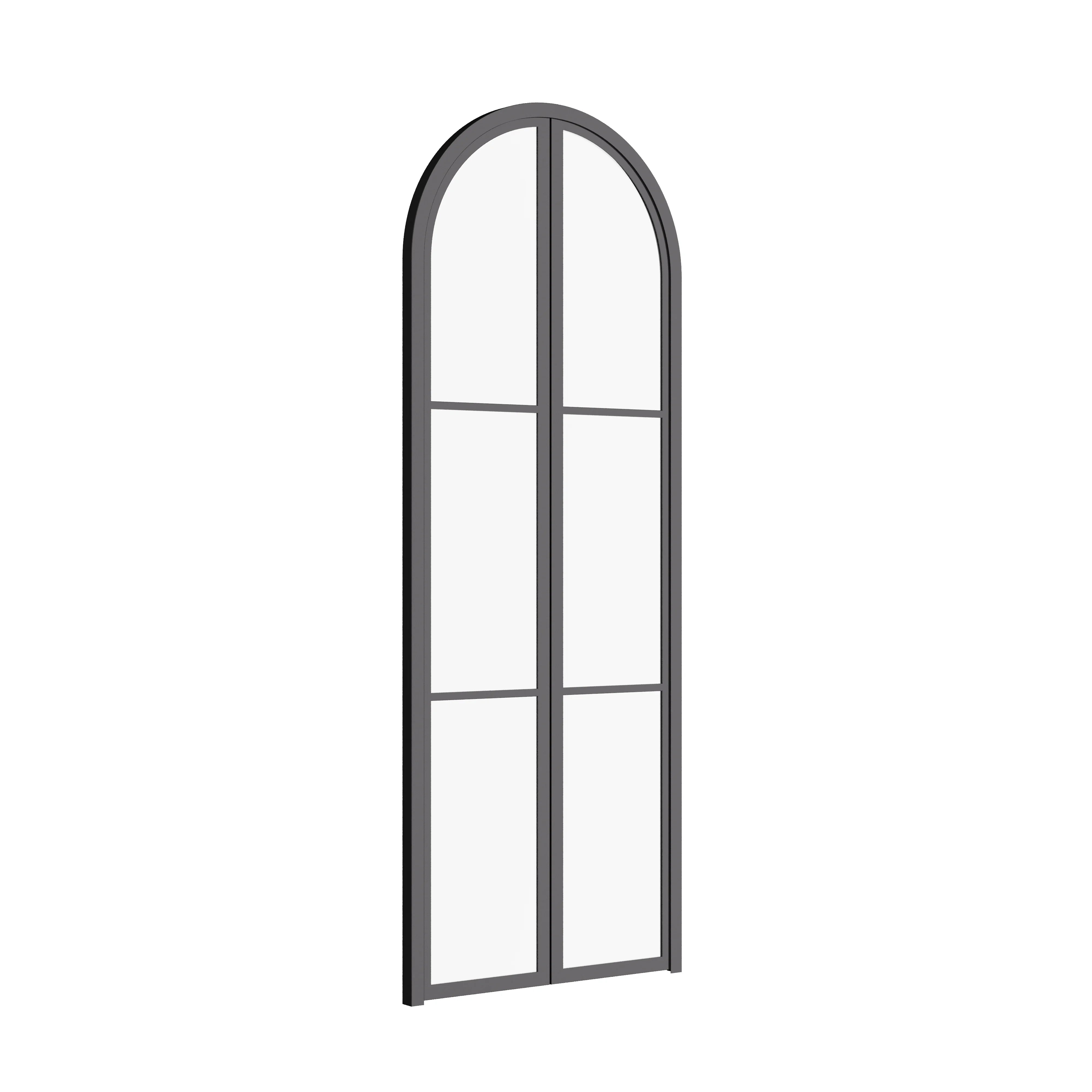 Air 4 double full arch architectural pantry doors, galvanized steel and premium finish