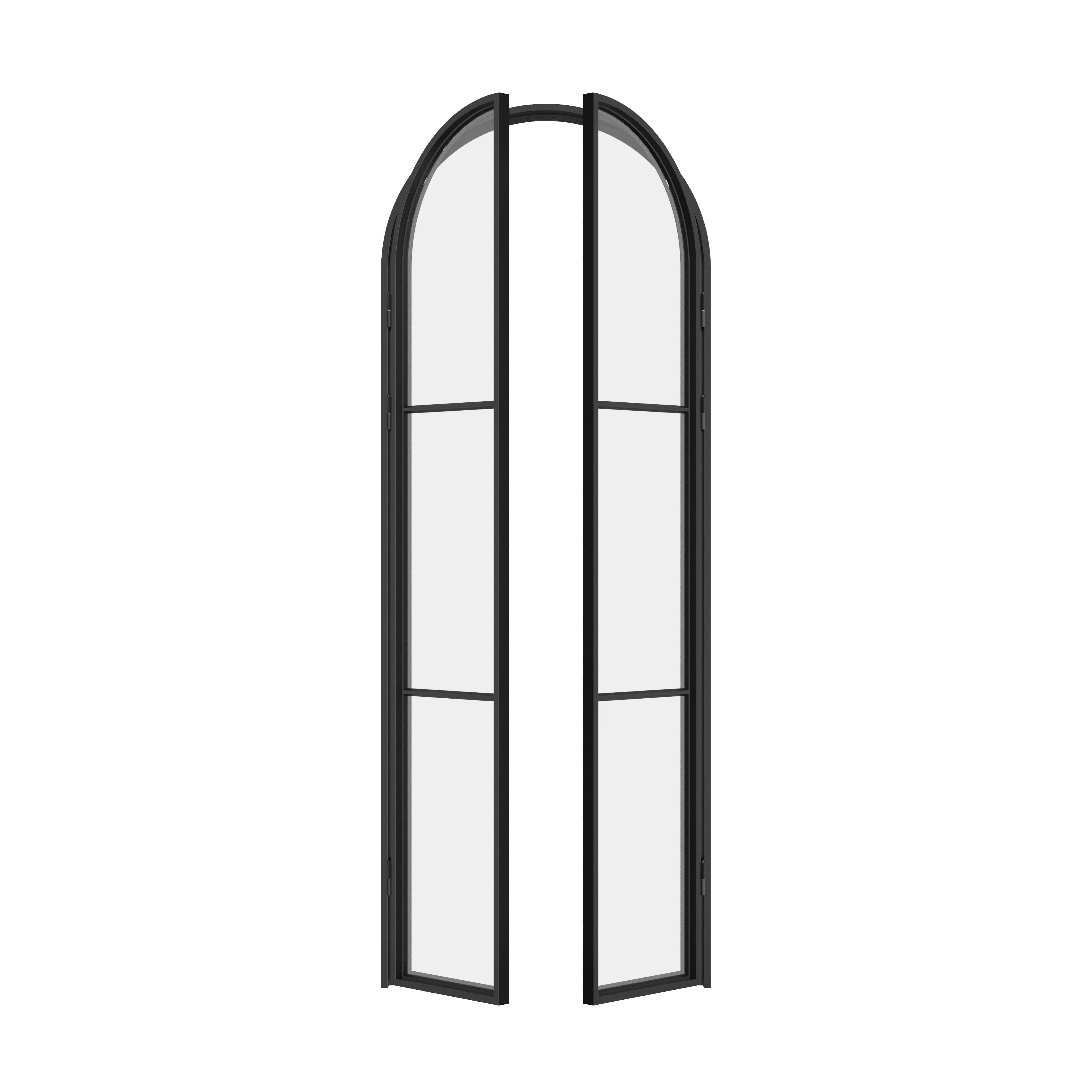 Air 4 pantry double full arch modern doors, cold rolled frame and coating