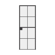Interior Dutch single flat steel door, black factory style