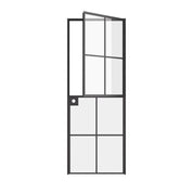 Air 5 Dutch interior single flat hot-rolled steel door, modular design with glass panel