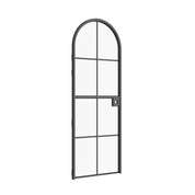 Air 5 Dutch single full arch interior door detail showing black steel frame and modular construction