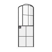 Air 5 Dutch mini arch interior door single panel factory style black steel construction
