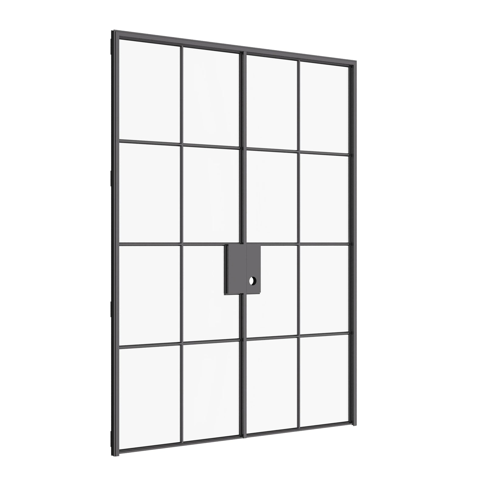 Air 5 interior double steel doors with flat panel design in OttoStumm hot-rolled steel with slim profiles