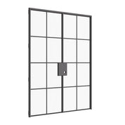 Air 5 interior double steel doors with flat panel design in OttoStumm hot-rolled steel with slim profiles