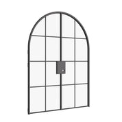 Air 5 double full arch interior doors rear angle showing black steel frame