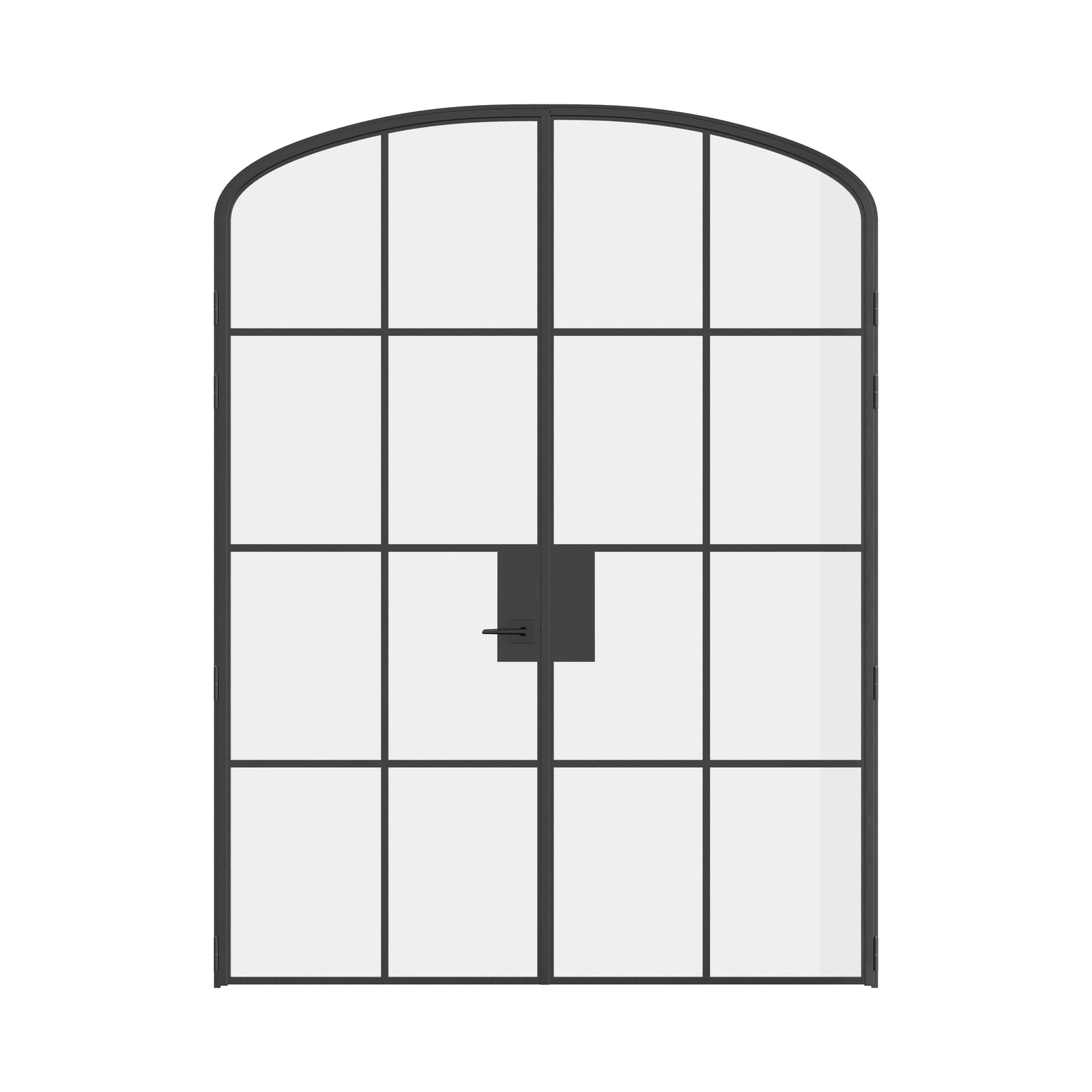 Air 5 interior double mini arch steel doors, black factory style