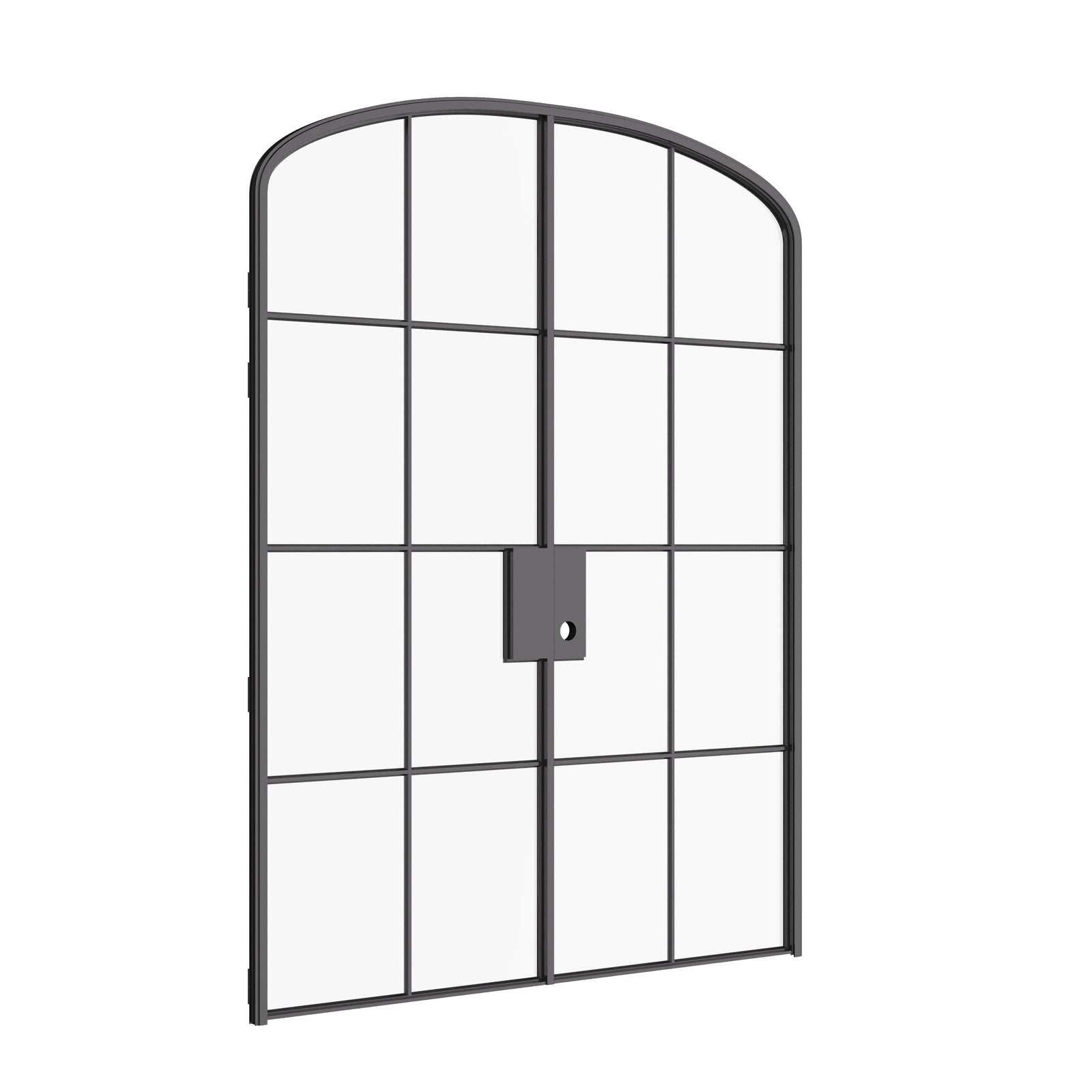 Air 5 interior double mini arch hot-rolled steel doors, tempered glass