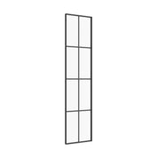 Interior steel side window panel, factory style black frame