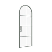 Air 5 interior steel door with full arch panel in Montecito Mint finish, OttoStumm hot-rolled steel slim profile frame
