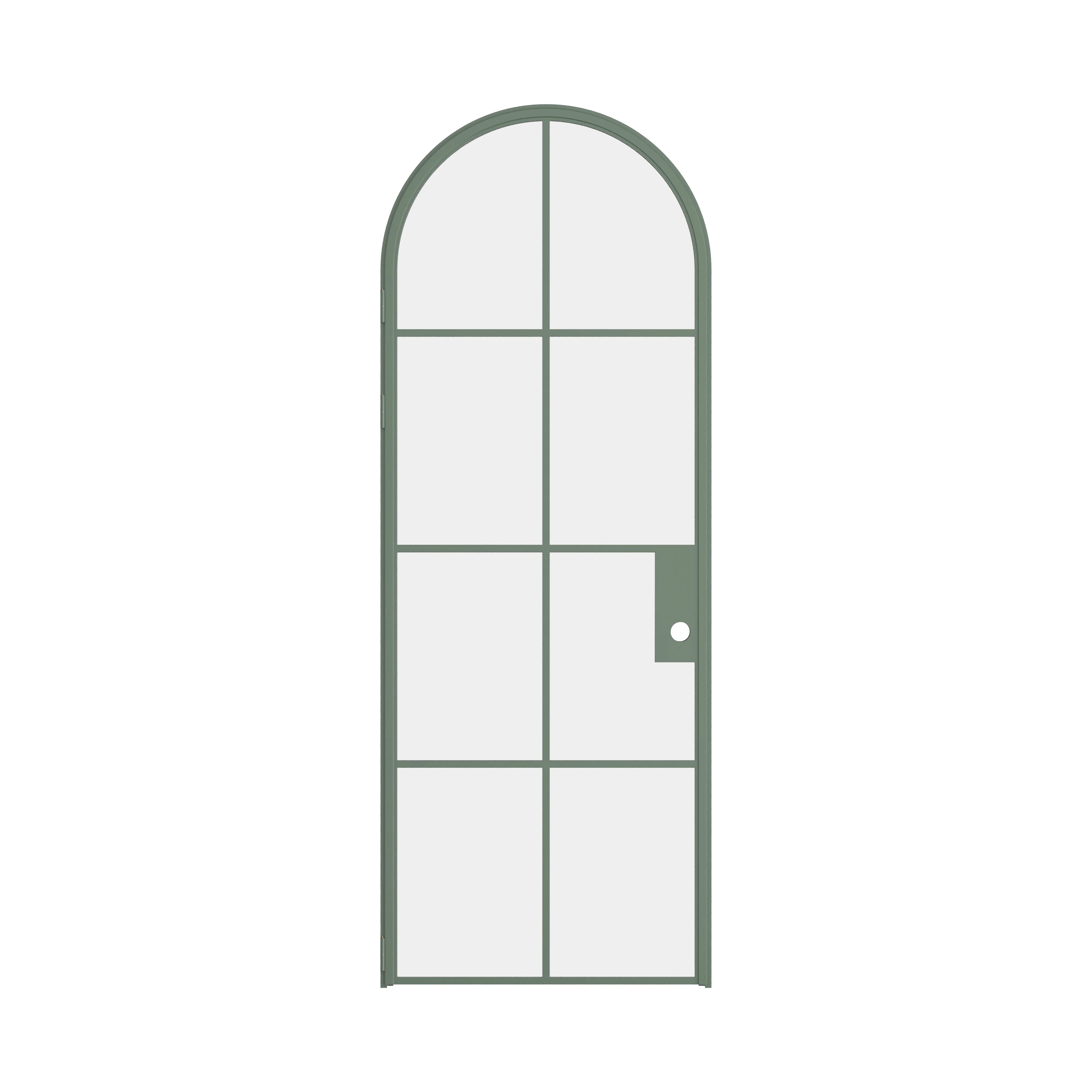Air 5 single full arch interior door Angeles Green factory style design