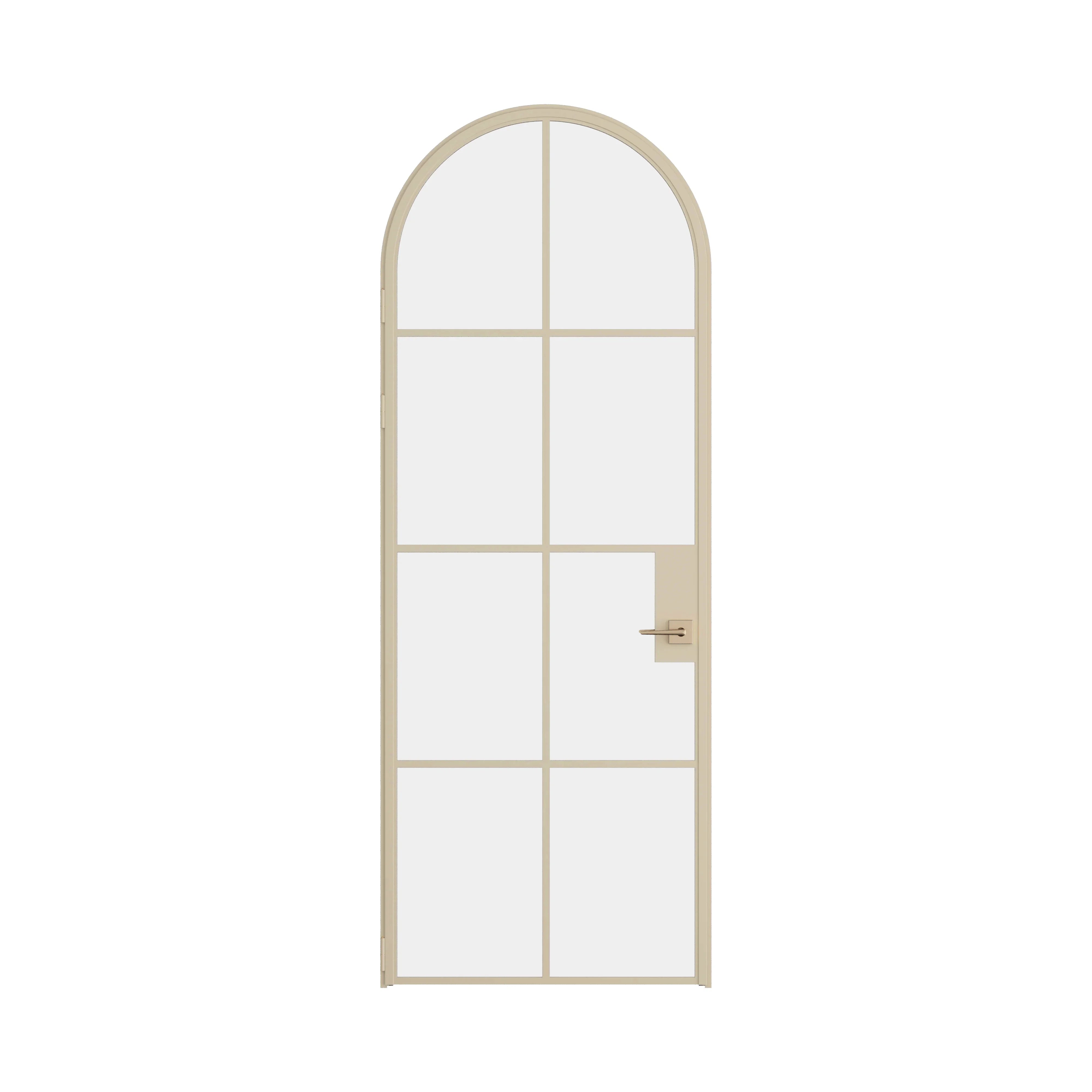 Air 5 single full arch interior door in Casual Khaki modular steel construction