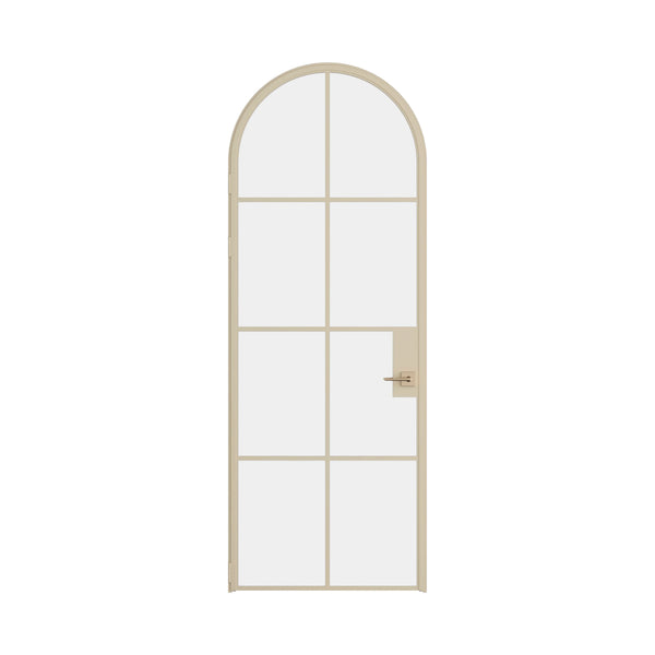 Air 5 single full arch interior door in Casual Khaki modular steel construction
