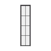 Air 5 pantry single flat steel door in cold-rolled steel with single pane tempered glass