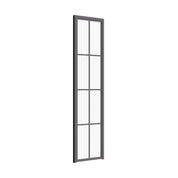 Air 5 pantry single flat steel door angle showing minimalist steel grid and glass