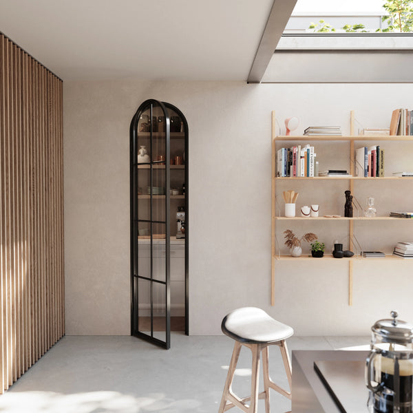 Air 5 pantry interior steel door with full arch panel in cold-rolled steel construction