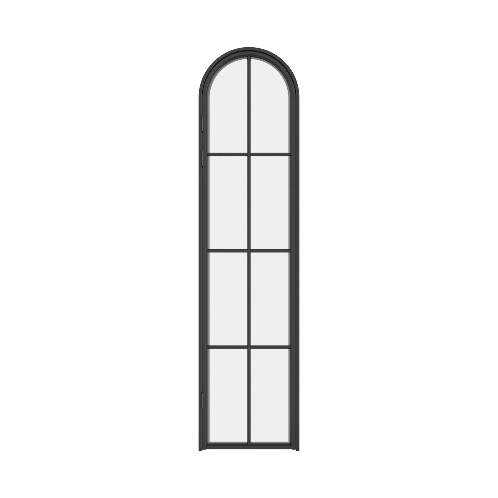 Air 5 pantry single full arch steel door cold-rolled frame with tempered glass