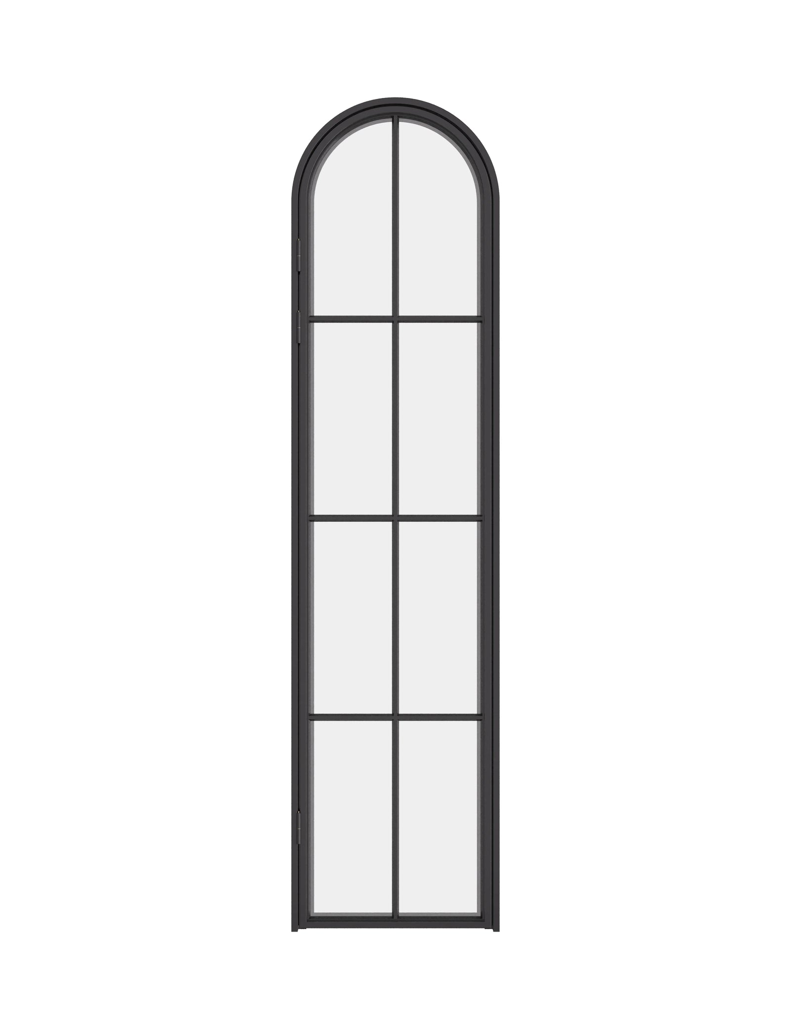 Air 5 pantry single full arch steel door cold-rolled frame with tempered glass