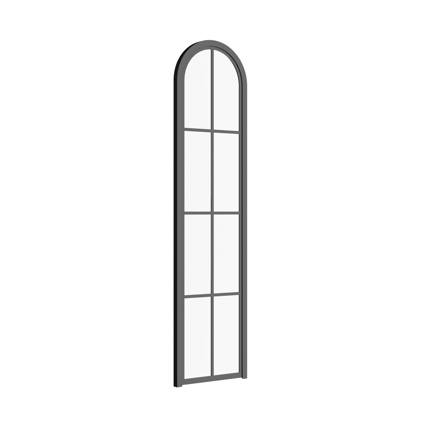 Air 5 pantry single full arch steel door angled showing curved steel frame