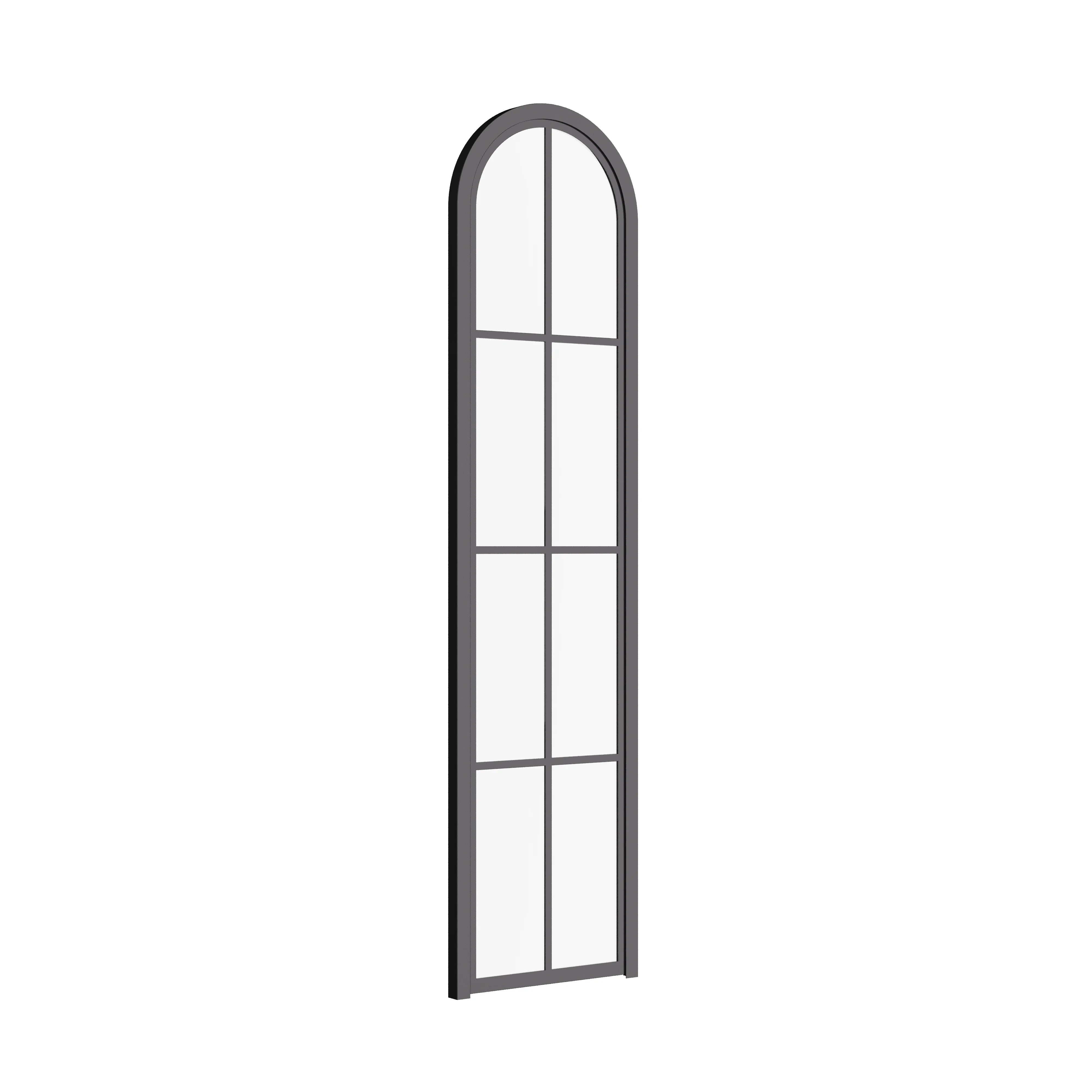 Air 5 pantry single full arch steel door angled showing curved steel frame