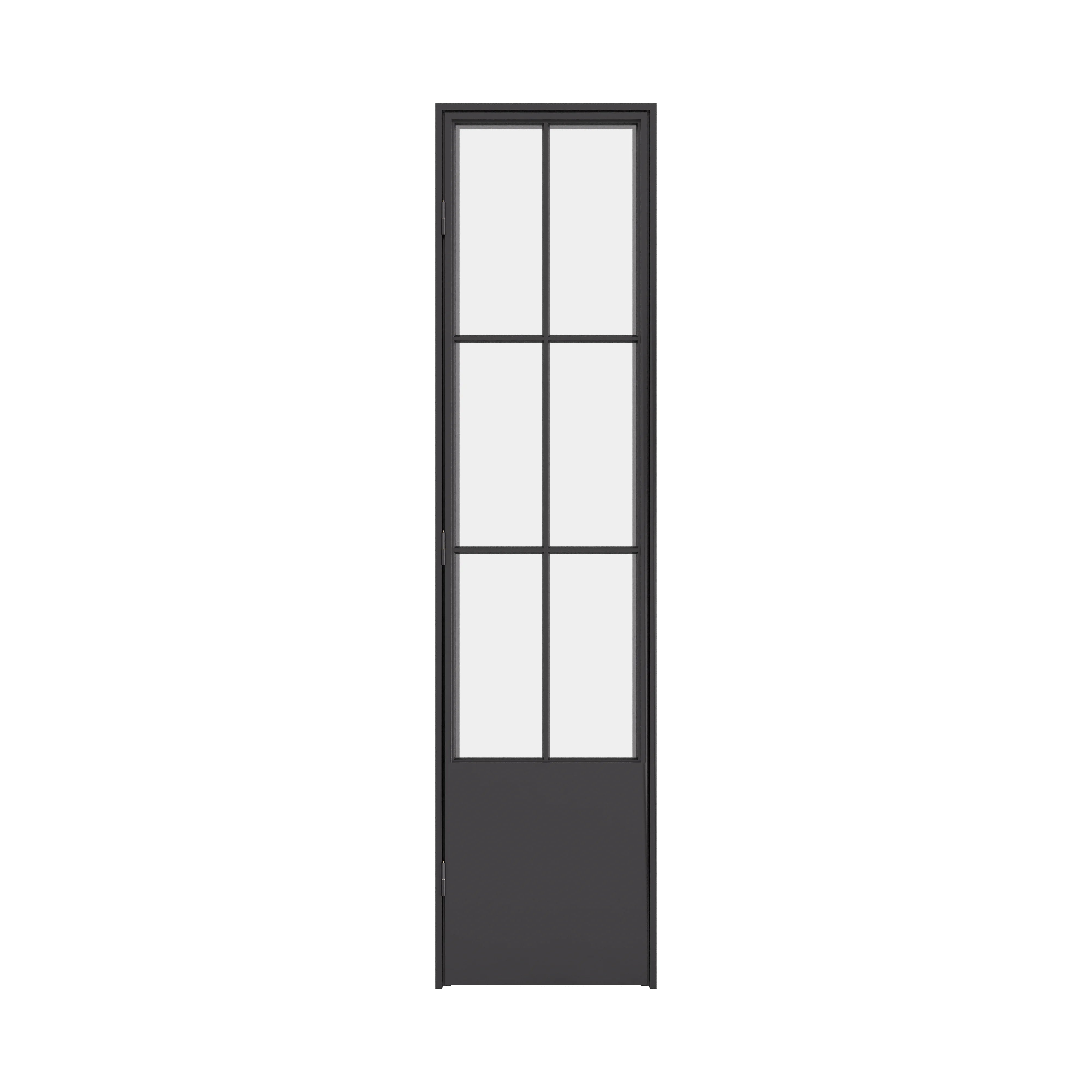 Air 5 pantry single flat steel door with kickplate cold-rolled steel frame