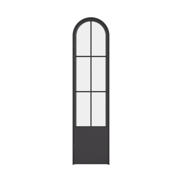 Air 5 pantry steel door with kickplate and full arch panel using cold-rolled steel slim profiles