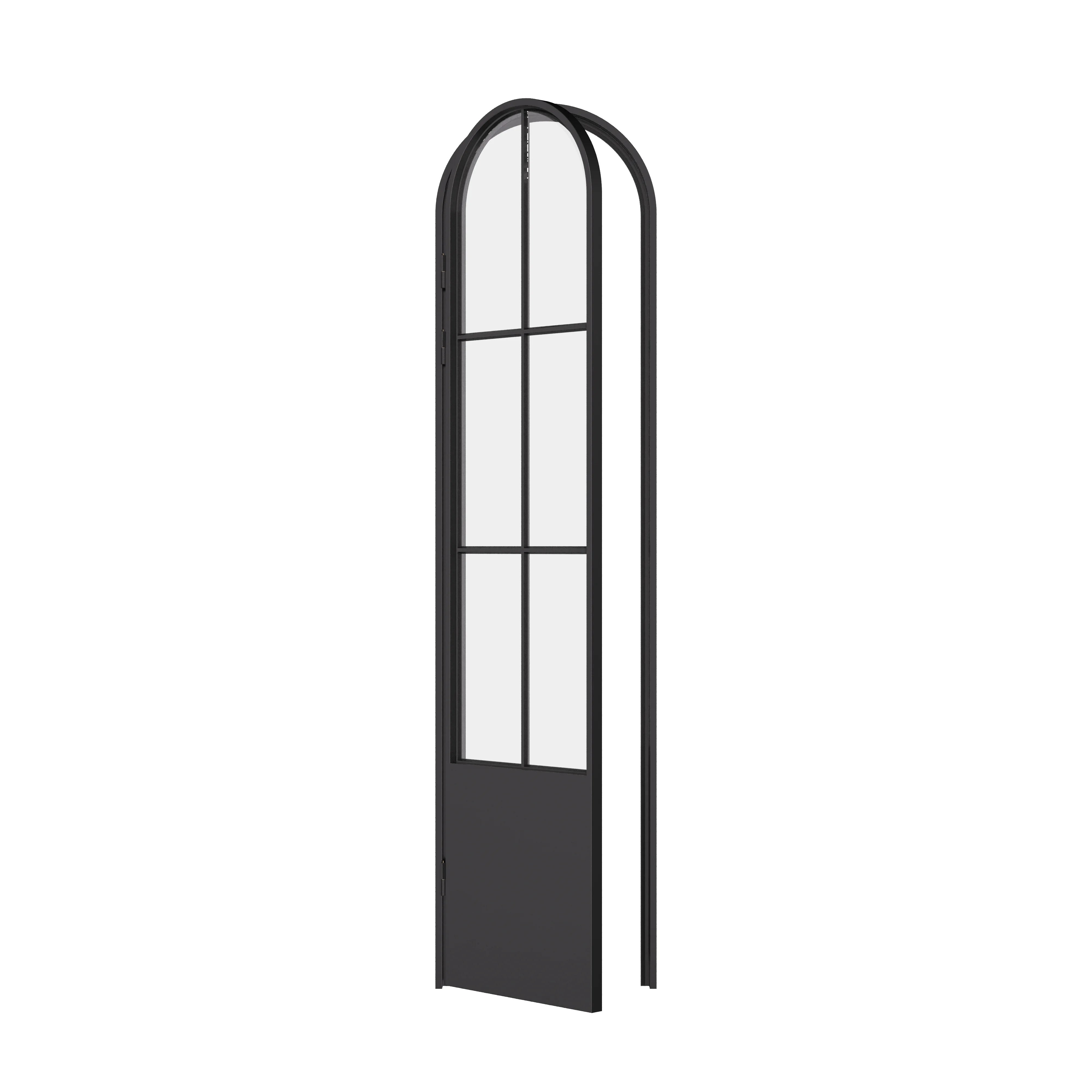 Air 5 pantry single full arch steel door with kickplate standard perspective