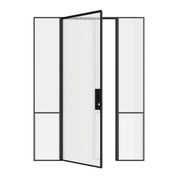 Minimalist Air Grand interior glass door with side windows, OTTOSTUMM hot-rolled steel frame and slim architectural profiles