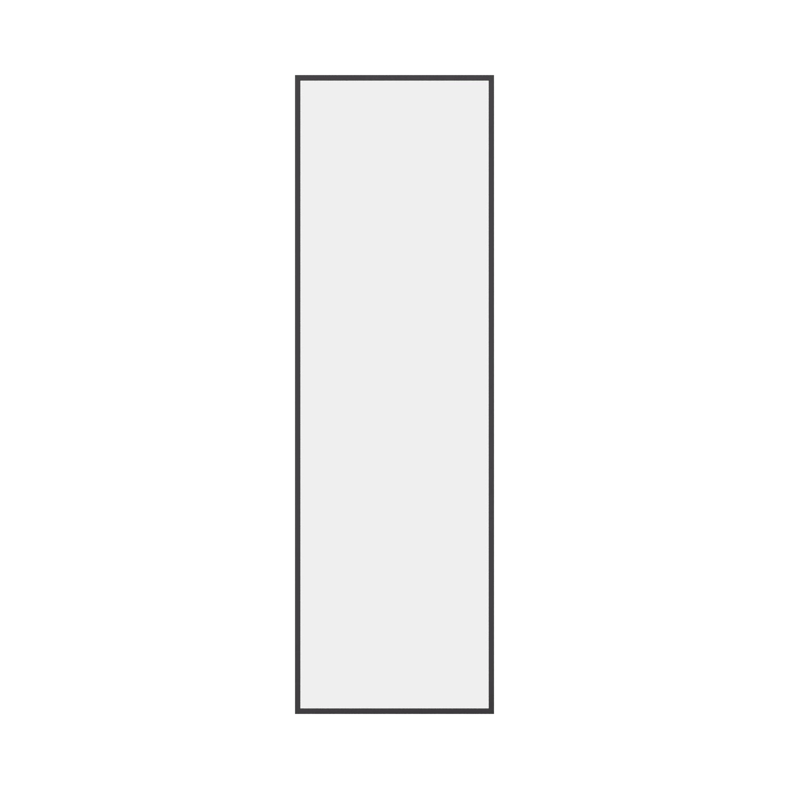 Fixed steel side window panel with slim architectural frame and glass