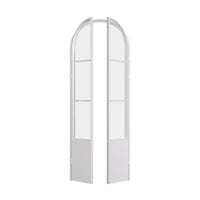 Air Pantry with Kickplate - Double Full Arch in White