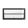 Air Window 0V 1H with Ring Pull - Awning Landscape | Standard Sizes by Pinky’s Iron Doors — windows, view 1