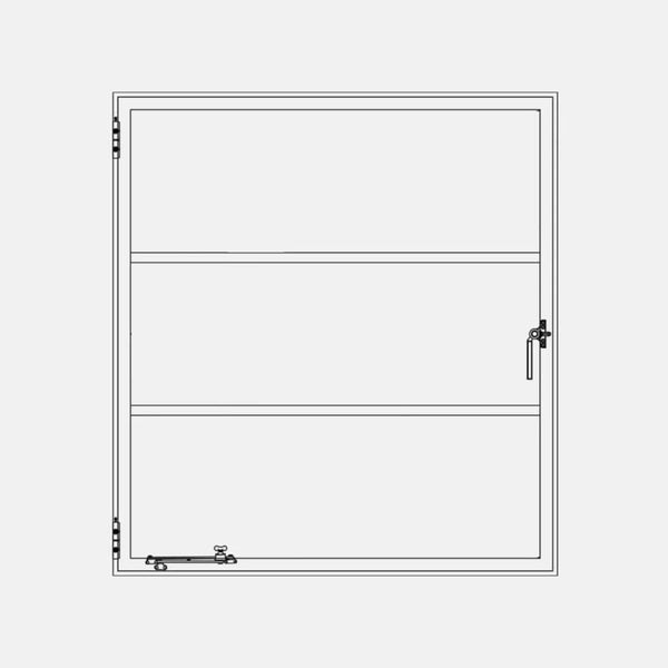 AIR WINDOW with Thermal Break 0V 2H - SINGLE CASEMENT SQUARE | Standard Sizes