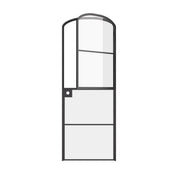 Air 4 curved top Dutch steel door with narrow sightlines