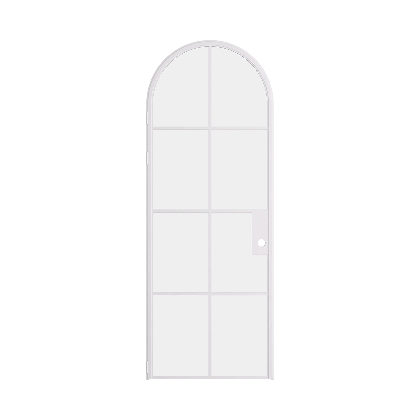 Air 5 single full arch interior door white finish with modular construction