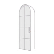 Air 5 single full arch interior door white solid steel frame detail