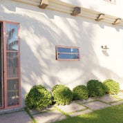 Awning steel window, landscape, ring pull, hot-rolled steel, black, insulated Low-E glass