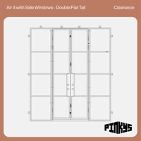 Air 4 with Side Windows - Double Flat | Clearance